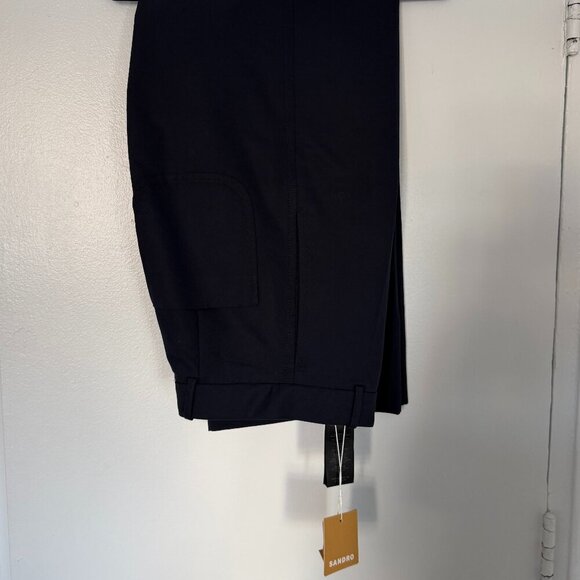 NWT Sandro Aubagne Suit Trousers in Navy Size FR 32 / US 0 - Picture 5 of 7